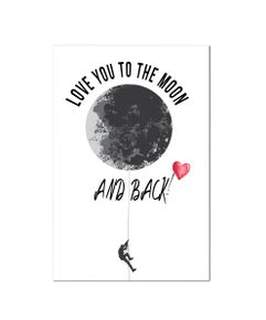 Moon And Back BathBomb Card