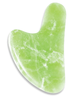 Happy Heart Shaped Gua Sha ~ Jade