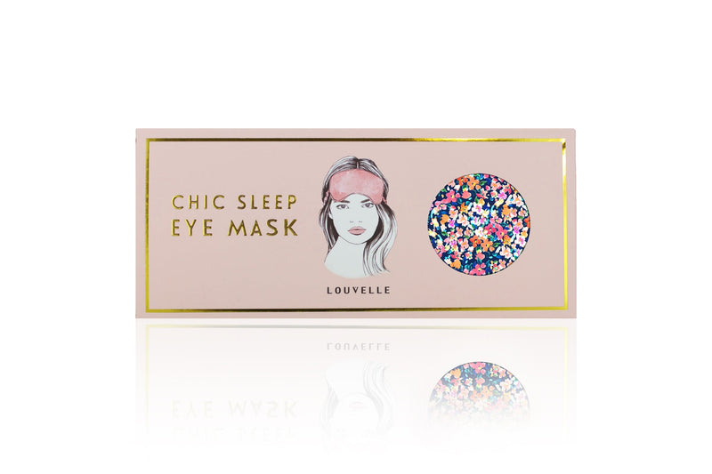 LOUVELLE Chloe Eye Mask in Bright Ditsy