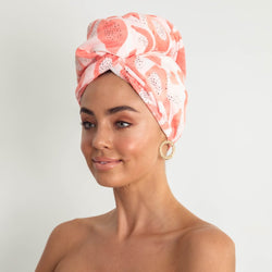 LOUVELLE Riva Hair Towel Peach Papaya