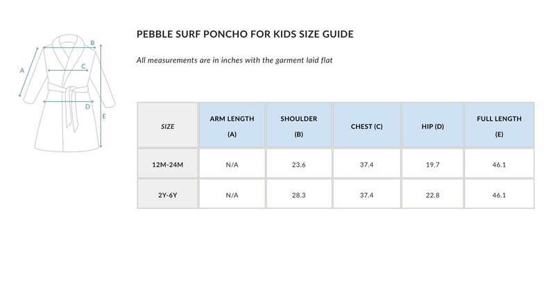 Tofino Towel Co. The Pebble Poncho ~ Seashell