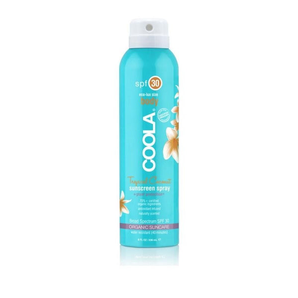 COOLA Organic Body Sunscreen Spray SPF 30 ~ Tropical Coconut