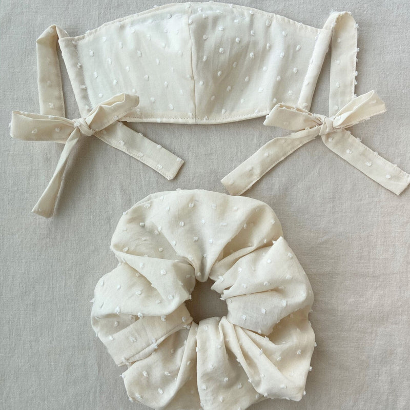 A Bronze Age Oversized Cotton Scrunchie + Mask Combo